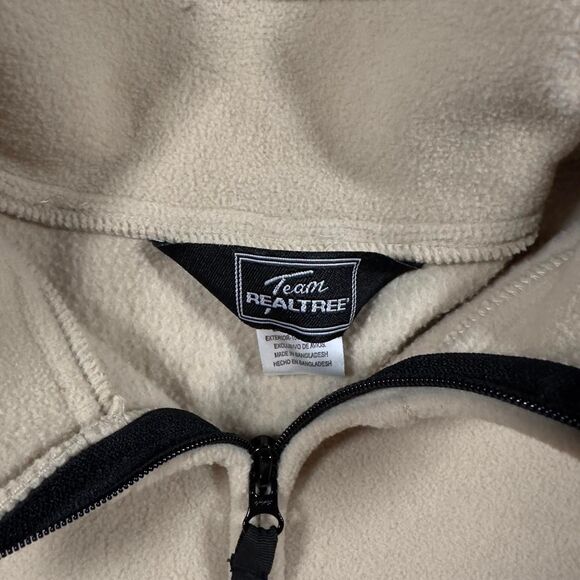 Realtree Beige Full Zip Fleece Jacket Men’s XL Cream and Tan Jacket - Picture 4 of 7